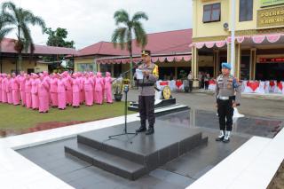 Kapolres Kampar Pimpin Upacara Kenaikan Pangkat Personil Periode 1 Januari 2024